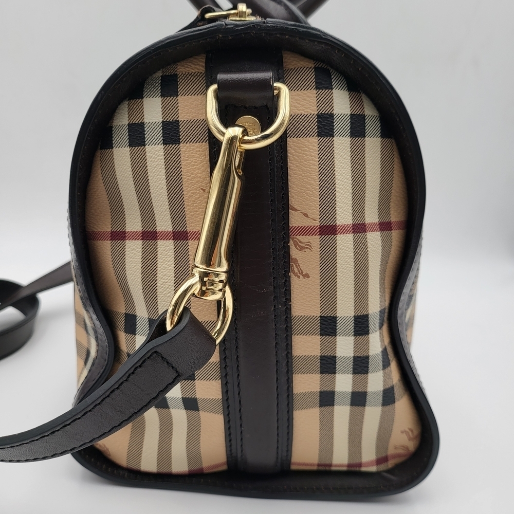 Burberry Alchester Haymarket Medium Top Handle Bag, Authentic... - Picture 2 of 16